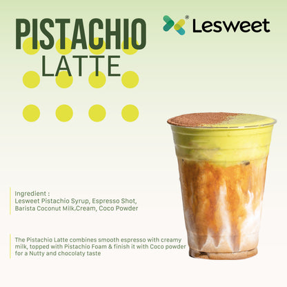 Lesweet 0 Cal Original Pistachio Syrup